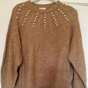 HM Pearl Accent Sweater Large